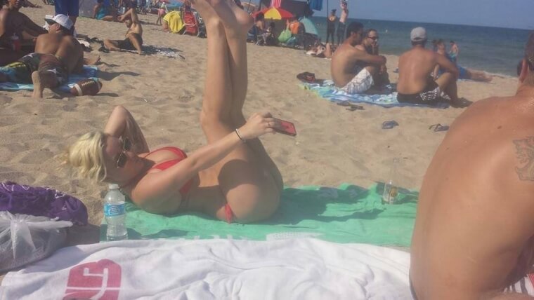 Looking For Her Best Beach Selfie Angle