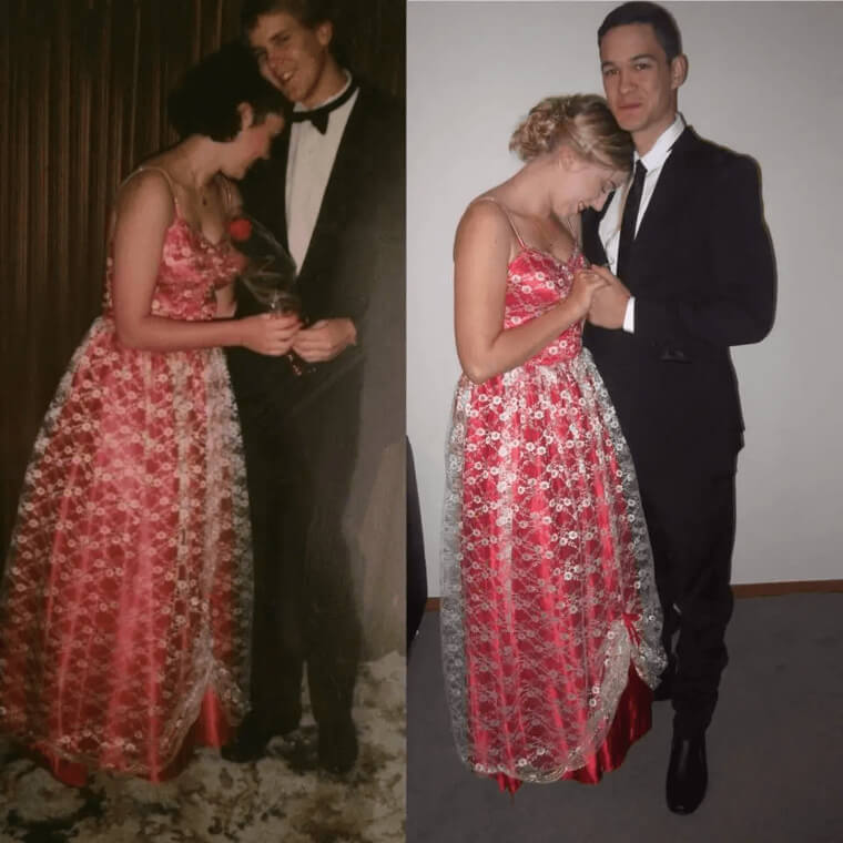 Striking The Same Pose Decades Later