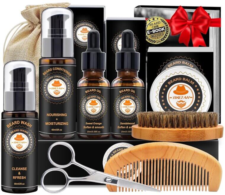 XIKEZAN Beard Kit - Ultimate Grooming Set for Men - Now 10% Off!