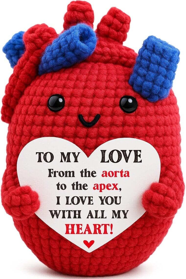 Crochet Heart Gift - Perfect for Valentine's & Anniversaries - 13% Off!