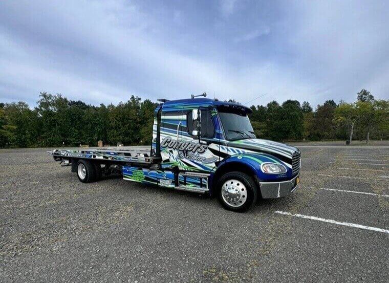2023 Freightliner M2 High Content Flatbed Rollback Extended Cab Jerrdan Loaded - $90,000