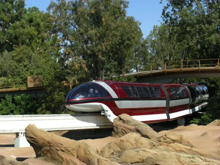 You Can Ride The Front Of The Monorail