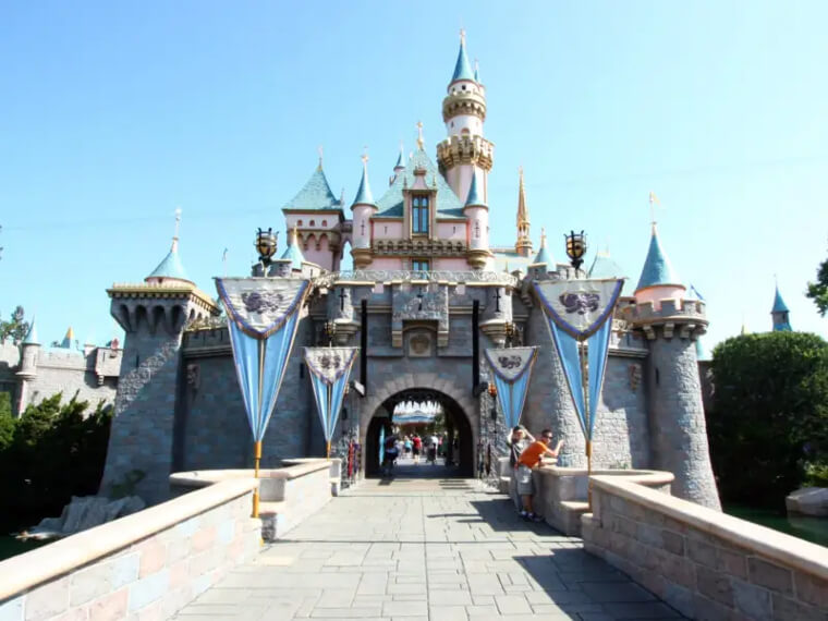 Sleeping Beauty's Castle Has A Working Drawbridge