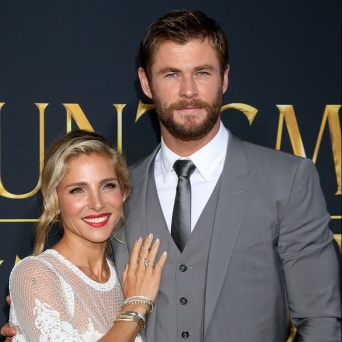 Chris Hemsworth (6’3″) & Elsa Pataky (5’3″) – 12 inches