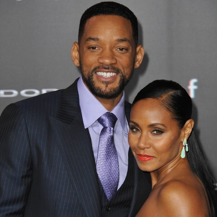 Will Smith (6’3″) & Jada Pinkett Smith (5’1″) – 14 inches