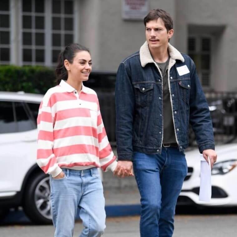 Mila Kunis (5’4″) & Ashton Kutcher (6’2″) – 10 inches