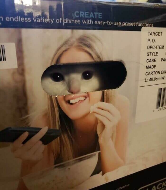 目の位置がバッチリ!