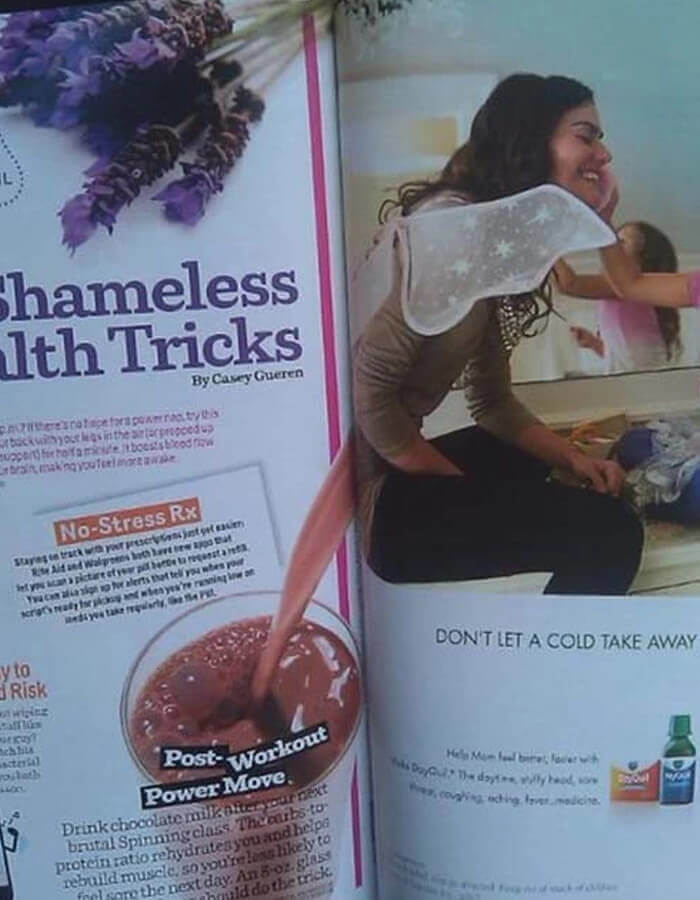 隣り合わせにしちゃダメな広告写真