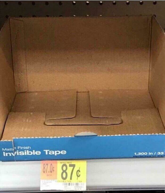 ほんとに"見えない"テープ