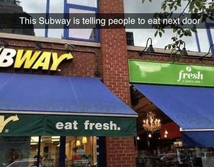 サブウェイに「隣にあるレストランに行きなよ」って言われたら...?