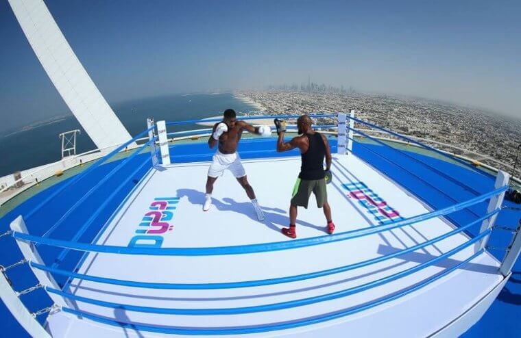 Rooftop Boxing Practice