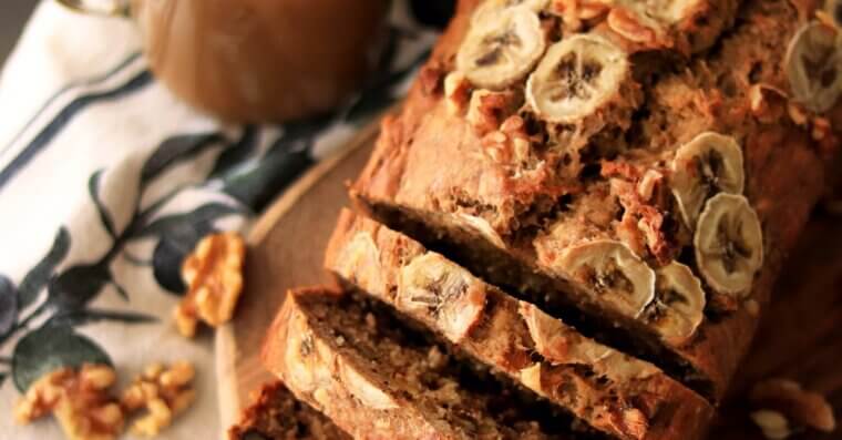 A Loaf of Banana Bread at the Bakery