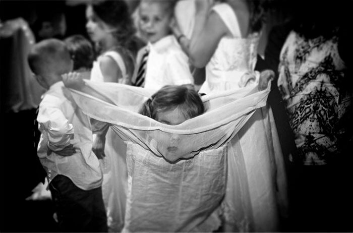 Frilly Dresses Make For The Perfect Hiding Spot