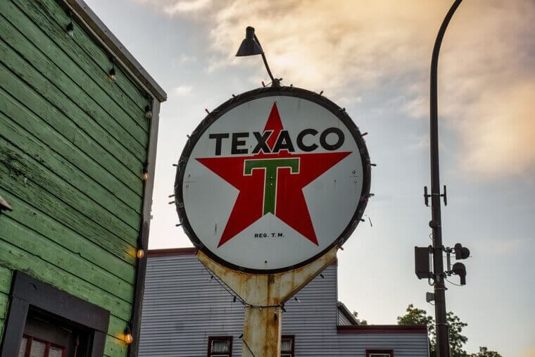 Texaco Star Logo Enamel Signs