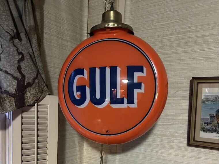 Rare Gulf Oil Globes from the 1950s