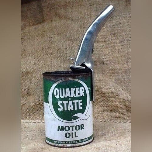 Quaker State Motor Oil Cans