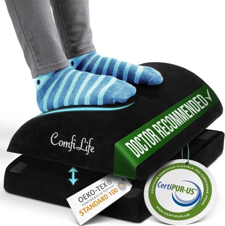 ComfiLife Foot Rest - Ergonomic Comfort for Work & Play - Don’t Miss the 5% Discount!