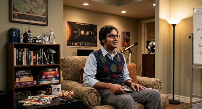 Kunal Nayyar as Rajesh Koothrappali: The Man Who Couldn't Speak to Women