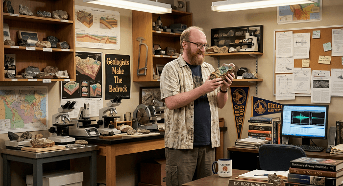 Brian Posehn as Bert Kibbler: The "Gentle Giant" Who Loved Rocks More Than People
