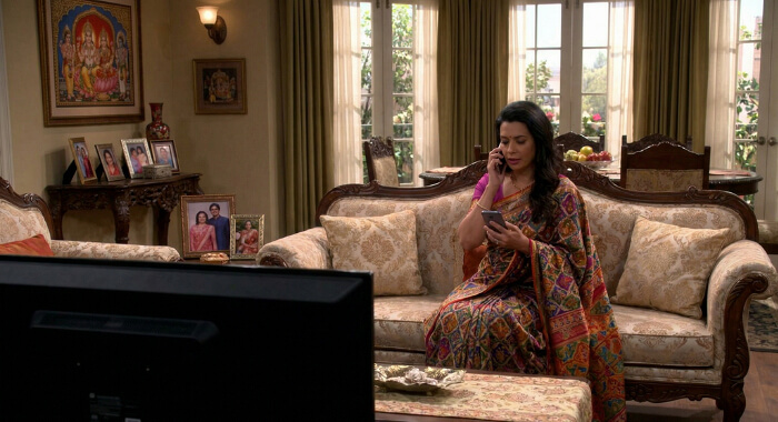Alice Amter as Mrs. Koothrappali: The Traditional Mother Calling From Halfway Around the World