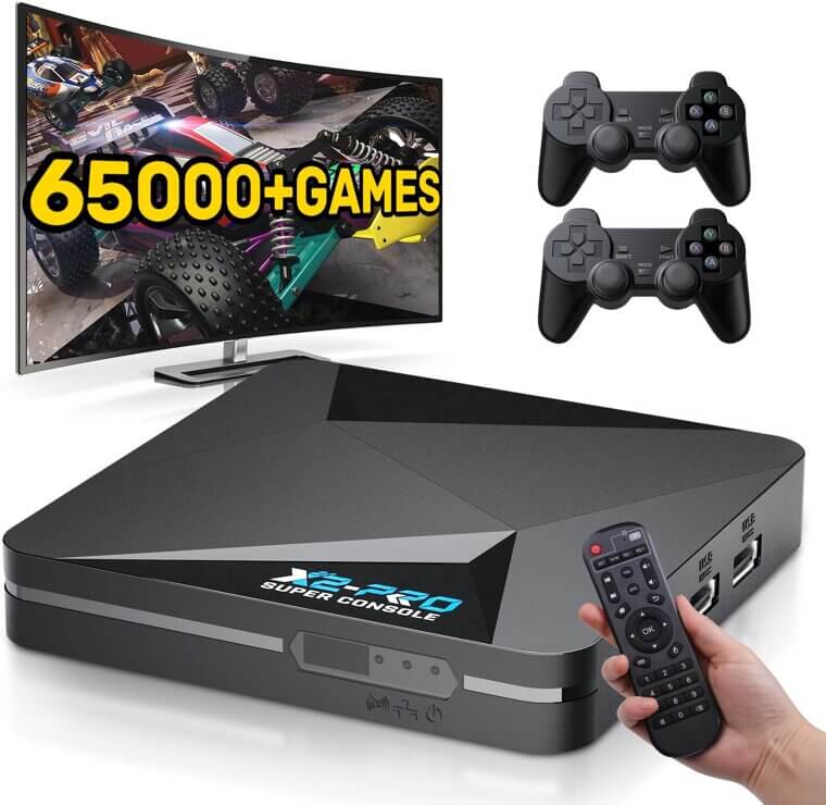 Super Console X2 PRO - 2025 Upgrade with 65,000+ Games 