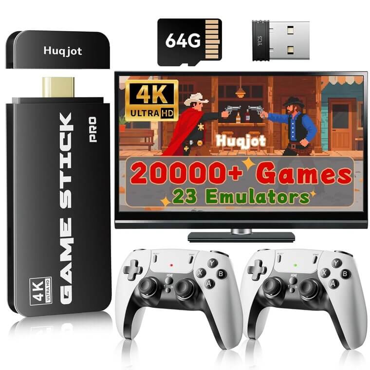 Retro Gaming Console Pro with 20,000+ Games & 4K HDMI - Plug & Play - Don’t Miss the 42% Discount!