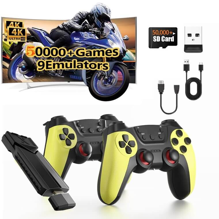 Wireless Retro Game Stick - Plug & Play Fun with Dual Controllers - Now 34% Off!