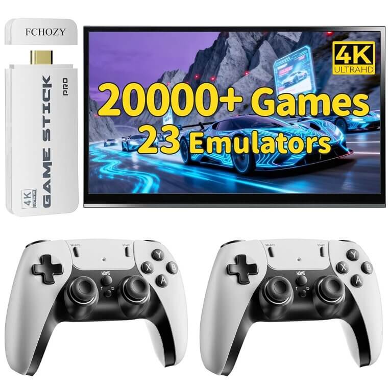 Retro Gaming Console 2026 - 20K+ Games, 4K HDMI, Wireless Fun - 70% Off!