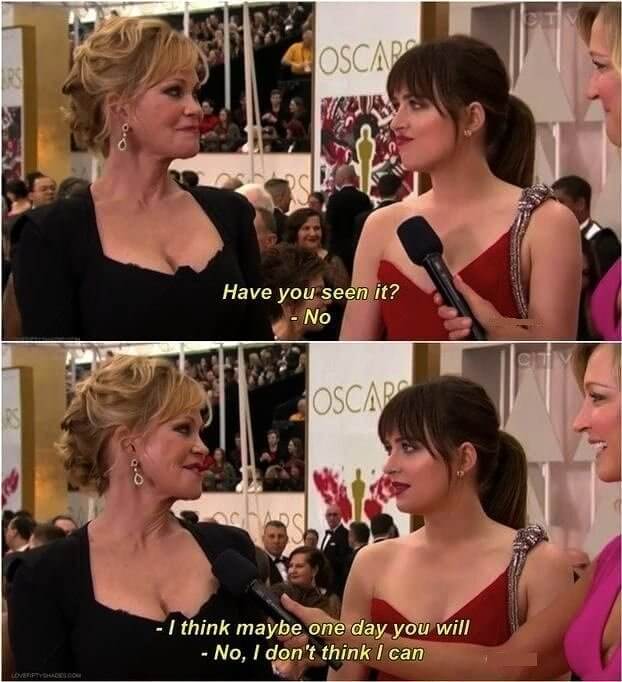 Dakota Johnson and Melanie Griffith Had an Awkward Encounter