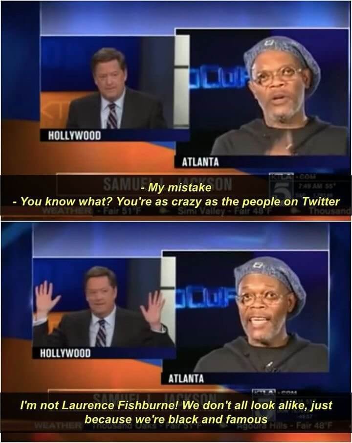 Samuel L. Jackson Was Mistaken for Laurence Fishburne