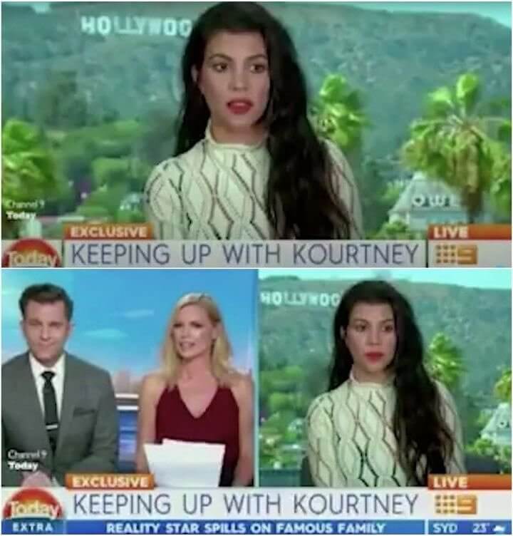 Kourtney Kardashian Pretended to Freeze On-Screen