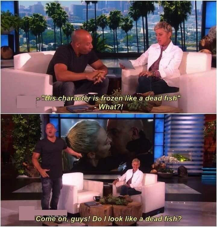 Vin Diesel Was Outed by Ellen DeGeneres
