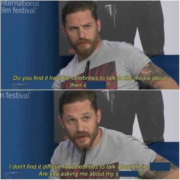 Tom Hardy Fought Back Against a Reporter