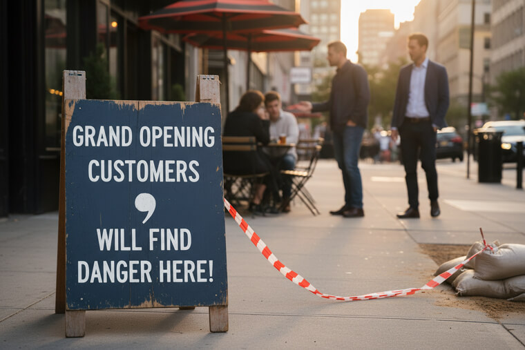 The Construction Sign That Scared Away Customers