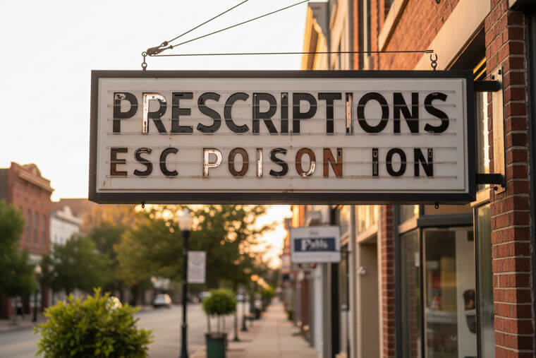 The Pharmacy Sign That Made Medicine Sound Like Poison