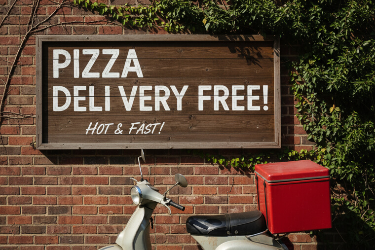 The Pizza Place Sign That Made Delivery Sound Dangerous