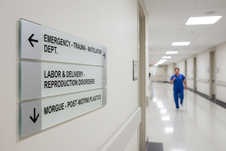 The Hospital Sign That Sent Running