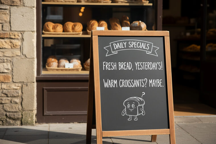 The Bakery Sign That Made Fresh Bread Sound Expired