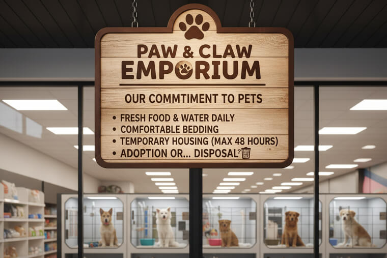 The Pet Store Sign That Made Animal Worry