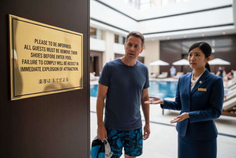 The Hotel's Translation Disaster That Confused Guest