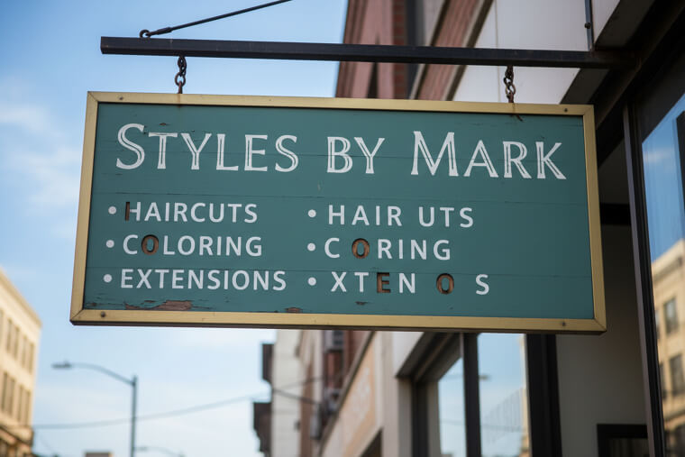The Hair Salon Sign That Made Hair Surgery