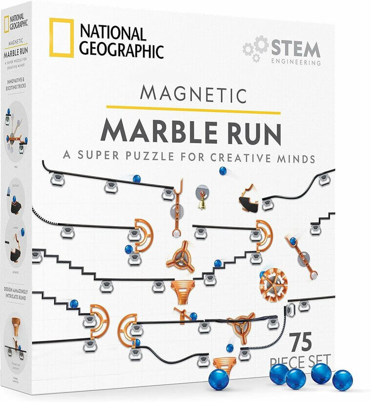 Magnetic Marble Run - Fun STEM Building Set for All Ages - 21% Off!