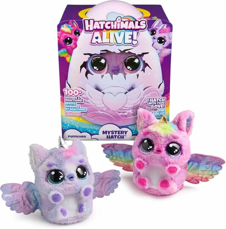 Hatchimals Alive Pufficorn - Magical Interactive Toy with Mist & Sounds