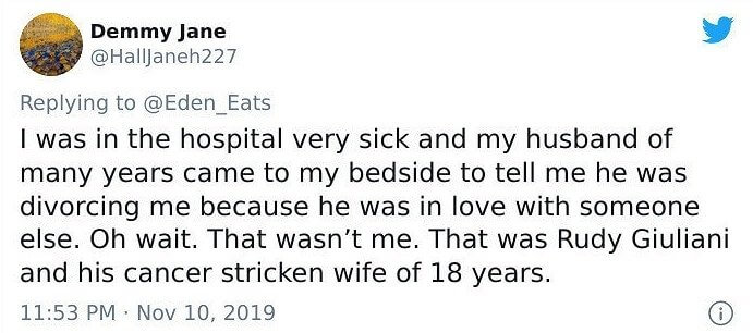 He Couldn't at Least Wait Until She Was Out of the Hospital?