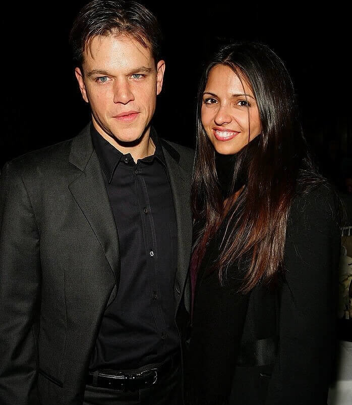 Matt Damon y Luciana Barroso