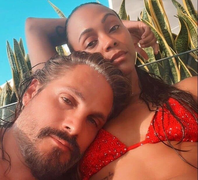 Zoe Saldana y Marco Perego