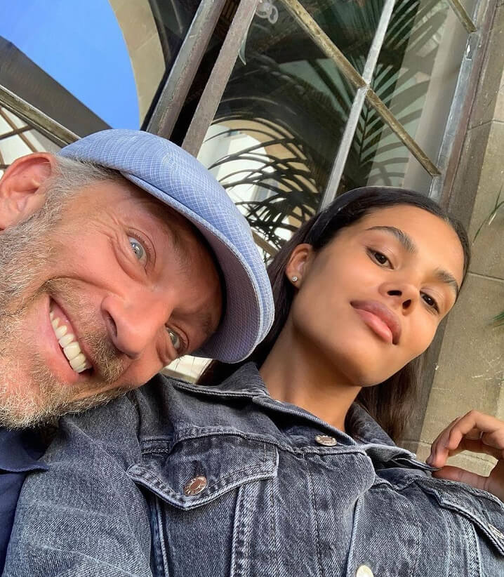 Vincent Cassel y Tina Kunakey