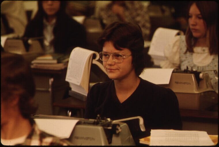 Typing Class on Manual Typewriters