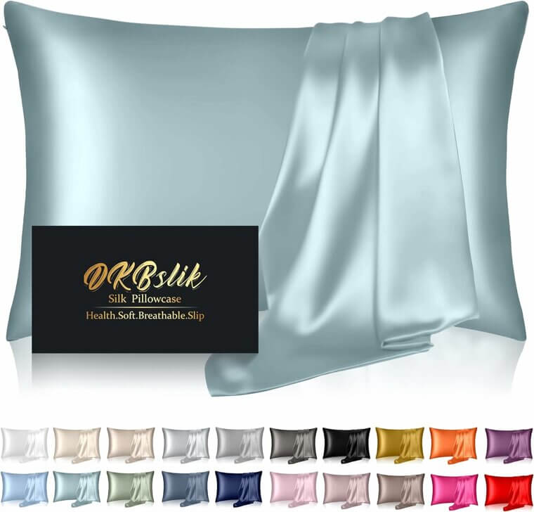 Luxurious Silk Pillowcase - Cooling & Anti-Acne Don’t Miss the 21% Discount!