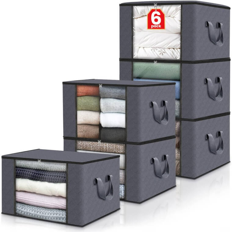 Over 60k People Bought This Set of 6 Foldable Clothes Storage Boxes in the Last Month - Now 31% off!